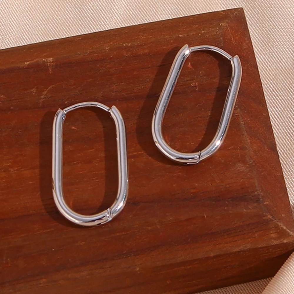 New Silver Huggies Hoops Tarnish Free Earrings